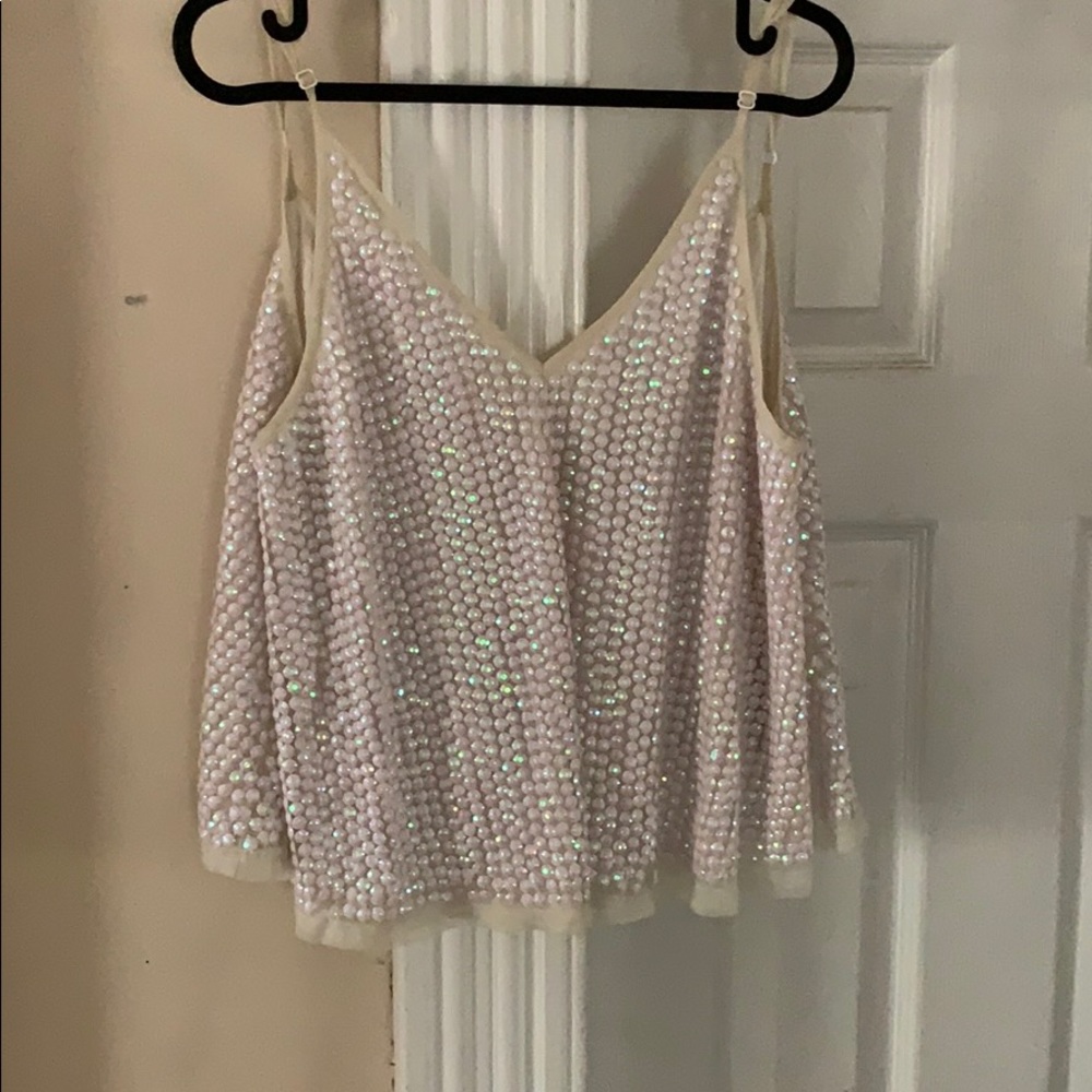 Sequin crop top ASOS size 6